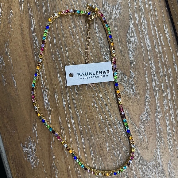 BRAND NEW! BAUBLEBAR MULTI/GOLD NECKLACE - Picture 1 of 3